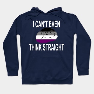 I Can't Even Think Straight (Asexual Pride) Hoodie